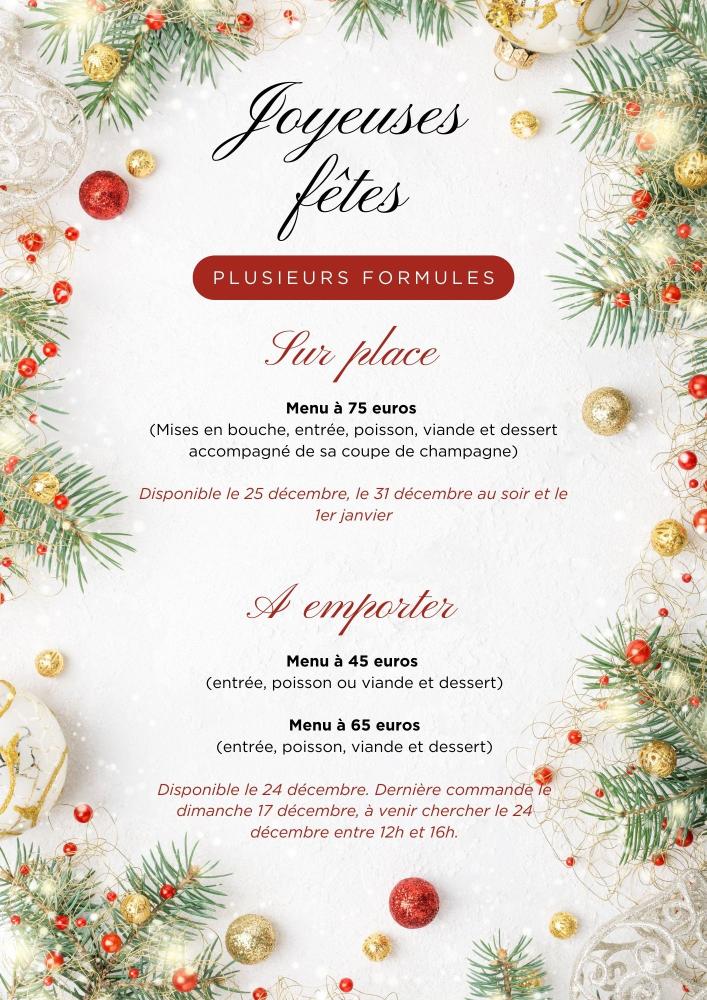 menu de Noël